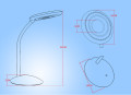 seri putaran Eye Protection LED Table Lamp