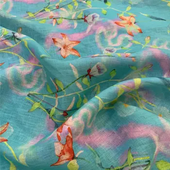 RAMIE woven digital print fabric 60X60 83X68