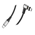 China 5A Usb Type-C 100W Elbow Magnet Charging Cable Manufactory