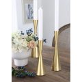 Brass Gold Taper Candlestick Holders