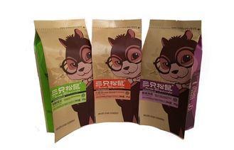 Matt BOPP Brown Kraftpaper Packaging Bags Side Gusset Quad