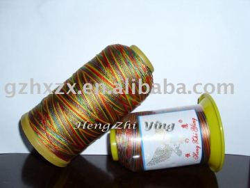 100% polyester colorful sewing thread