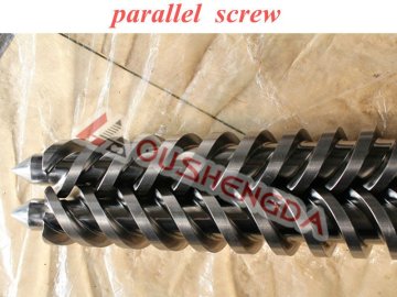 parallel twin screw barrel for pe pp pvc plastic extruder