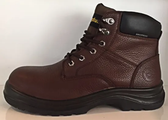 2017 New style brown cow leather boot