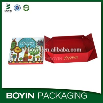 Good price beautiful design paper collapsible box for cosmetics