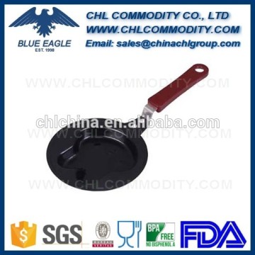 Promotional cast iron fry pan with wooden handle