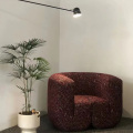 Sillón moderno con cubierta de tela para la sala de estar