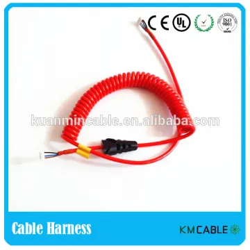 hospital use coiled cable harness