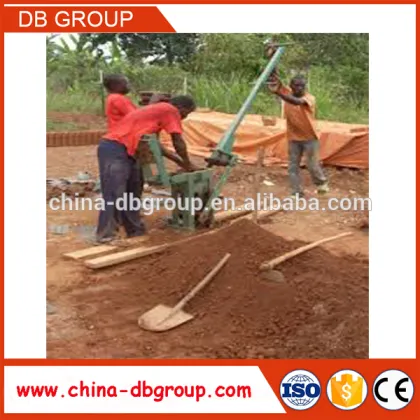 Philippine Africa earth compressed house plan interlock brick machine