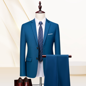 Abiti da matrimonio a colori solidi di lusso per uomini - set di abiti da business di grandi dimensioni
