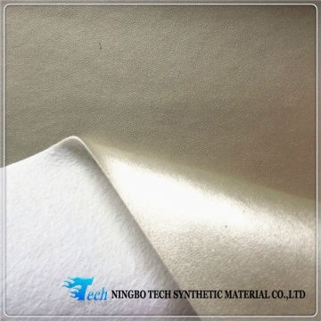 2015 high physical property shoe lining leather solvent free pu leather zero-solvent european standard leather