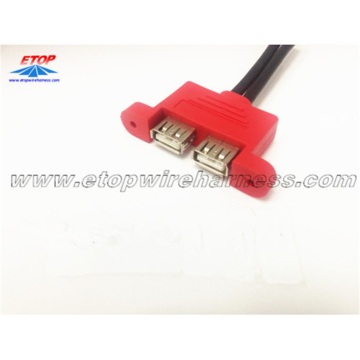 Kadın çift konnektörü yüksek dayanıklılık USB konnektörü