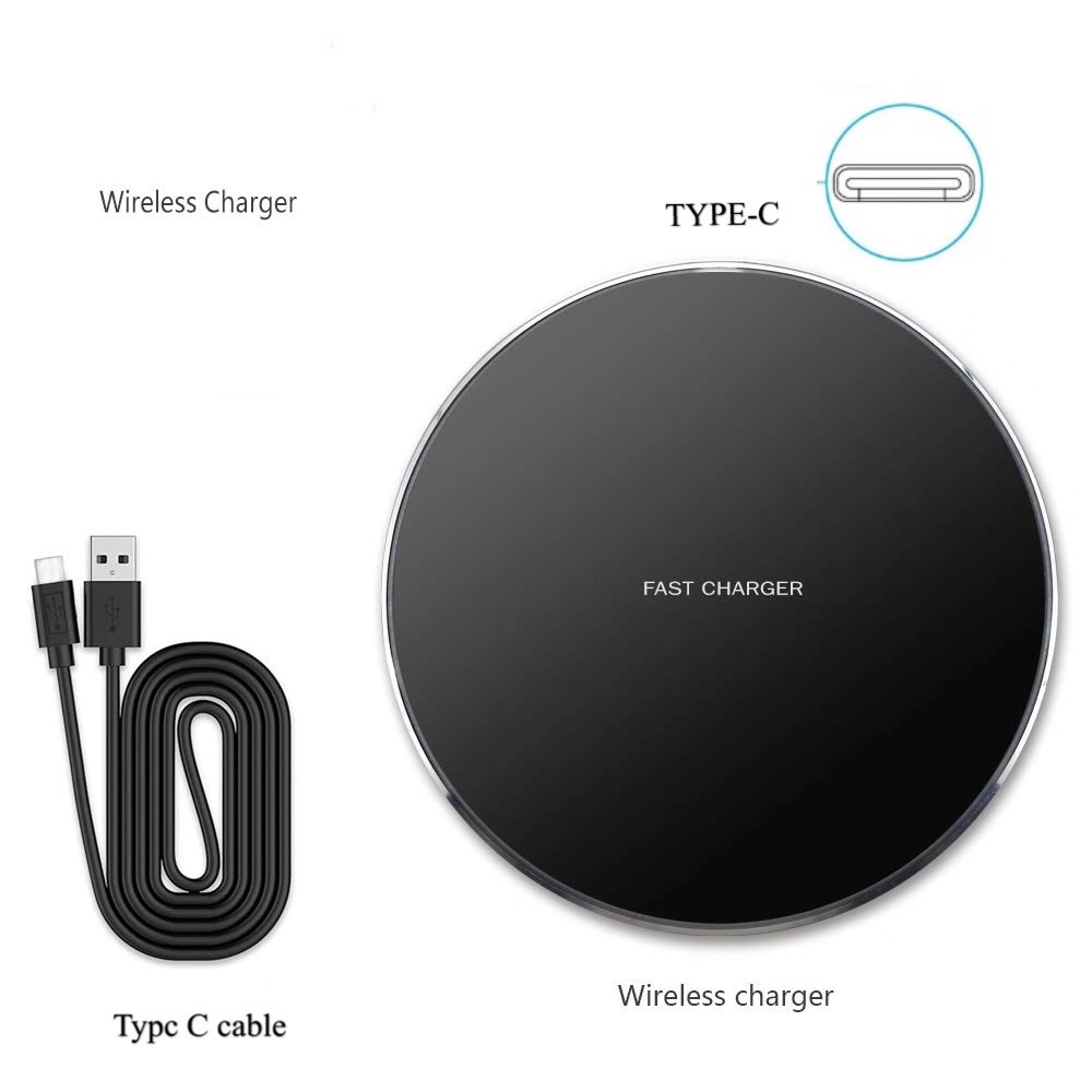 10W 15W Type C Qi Wireless Fast Charger