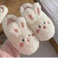 Slippers de maison en peluche rose