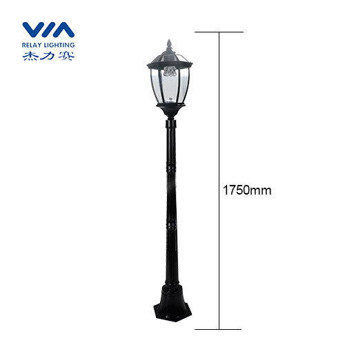 outdoor solar led headlight lamp column