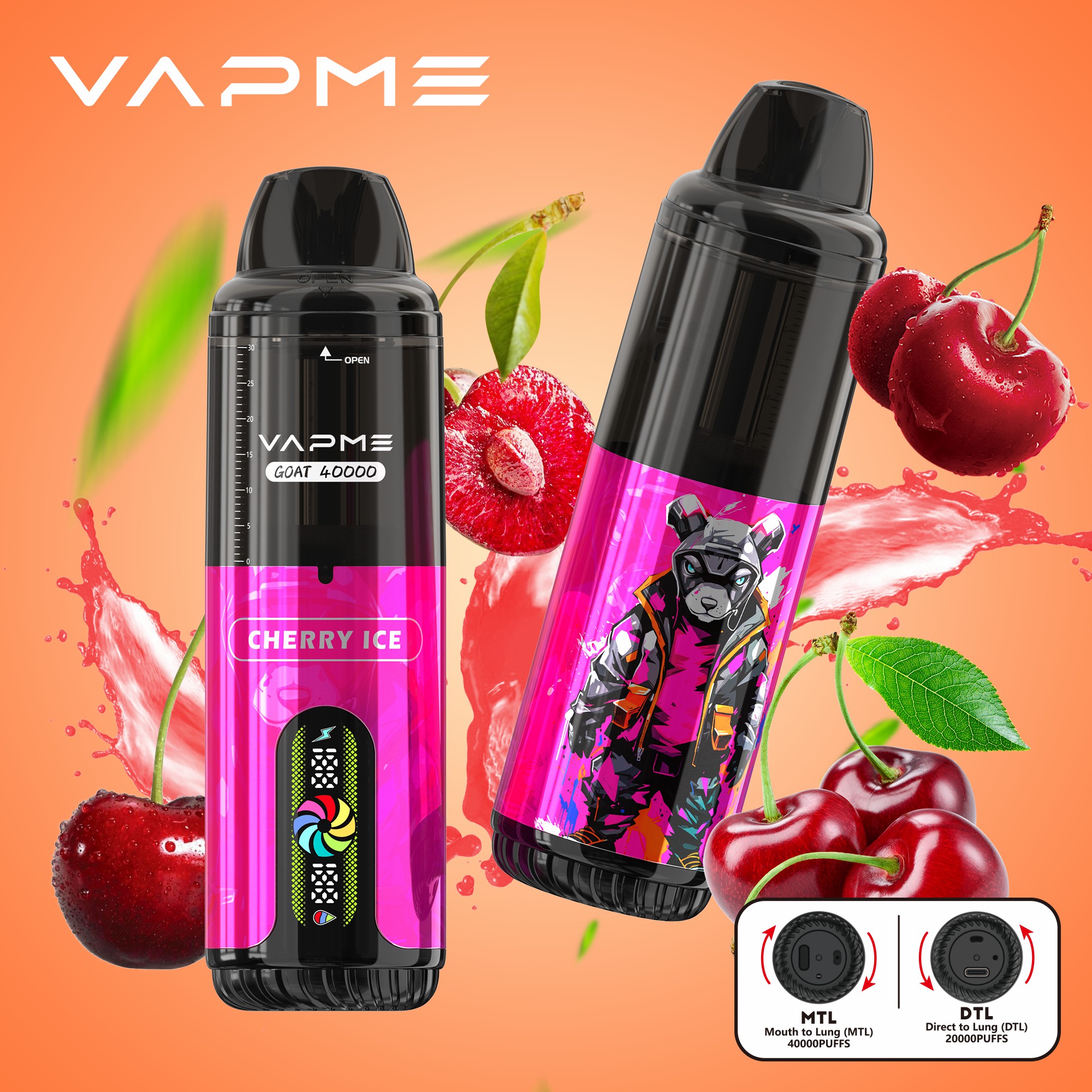 Vapme kambing 40k puff Vape sekali pakai