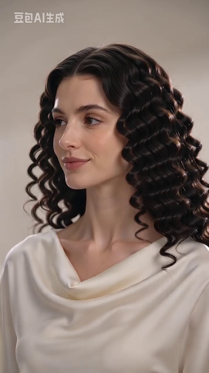 Bouncy Curly V Part Wig