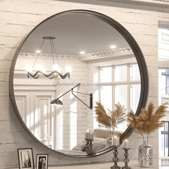 Durable 36-inch Brushed Matte Aluminum Bathroom Mirror: Perfect for Modern Minimalist Home Décor