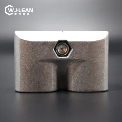 Factory Direct Selling Square Aluminum Joint Pipe Connector For Aluminum Lean Pipe System