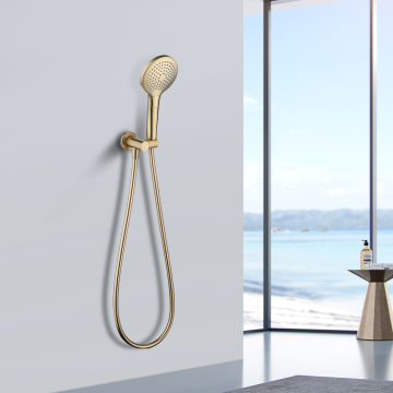 Brushed Brass Three Function Hand Shower Set