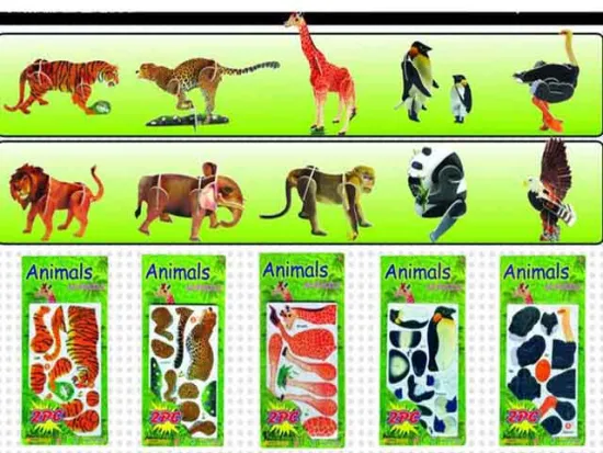 3D ANIMAL PUZZLE SET