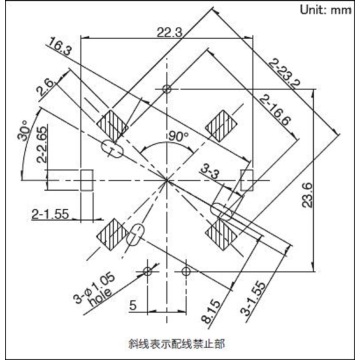 Encoder con lunghezza parte operativa di 15 mm