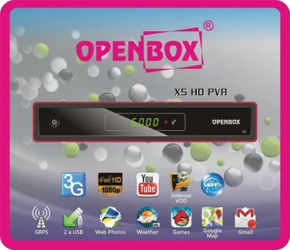 Support 3g Modem, Usb Wifi, Gmail, Google Maps, Gmail Openbox Satellite Receiver