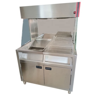 High-Quality Stainless Steel Vertical Chips Warmer for Sale: Perfect for Displaying French Fries and Chips