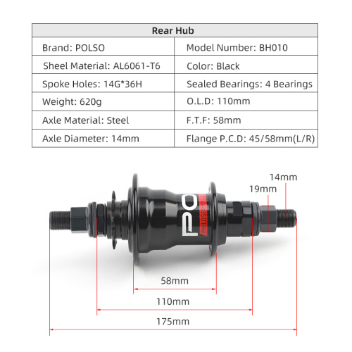 BMX Hub BMX Freecoaster Hub 9T