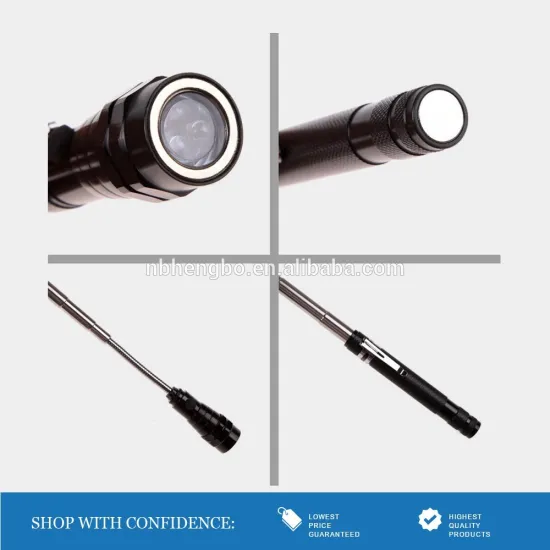 HB_FL2808 Black Clip Pen Torch Telescopic Led Work Light