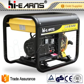 2KVA electric start Open frame type diesel generator