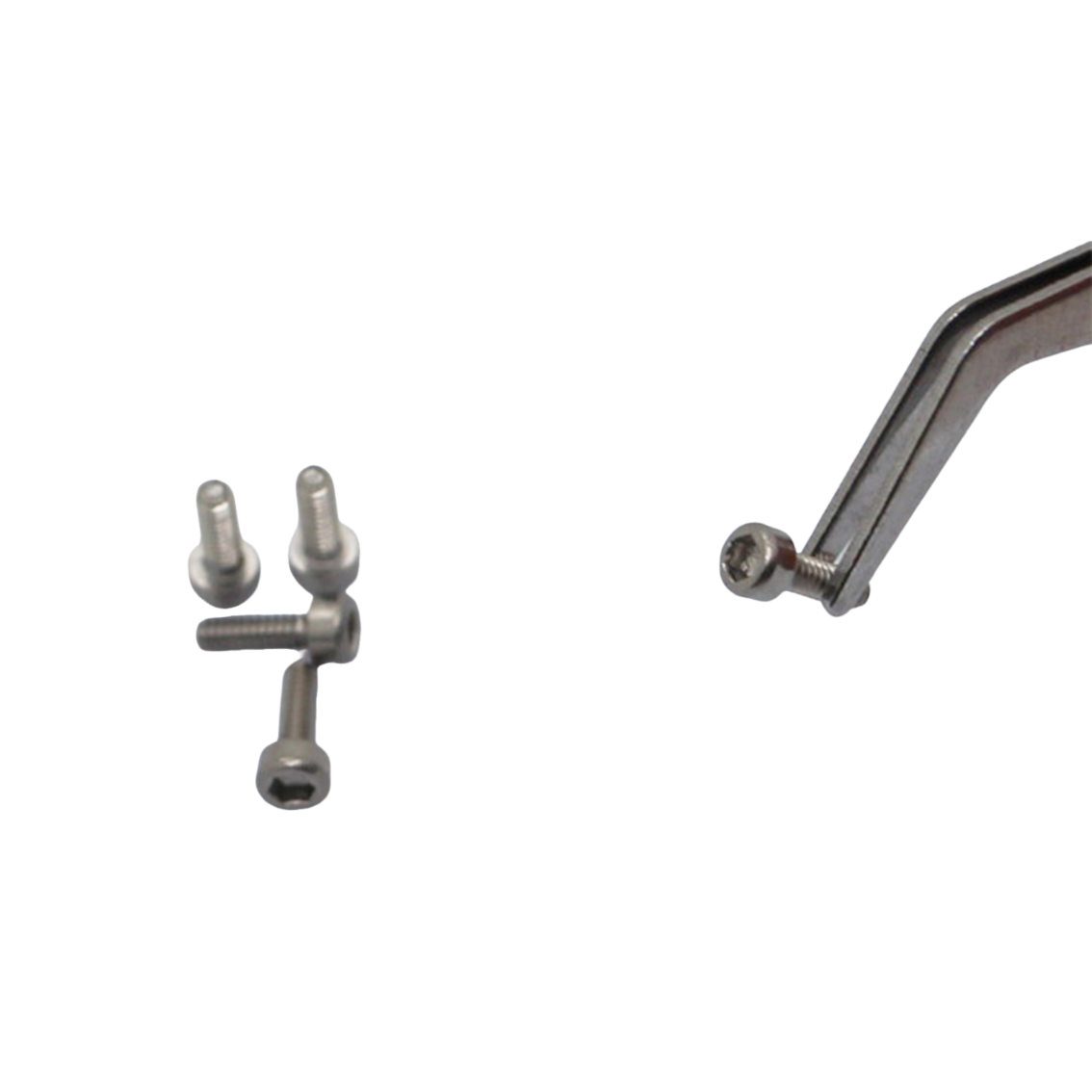 SUS 304 white washed cylindrical head screw
