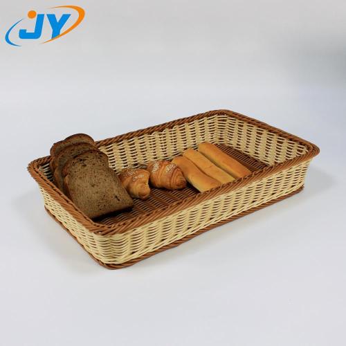 cesta de armazenamento de pão retangular com cobertura de alimentos para PC