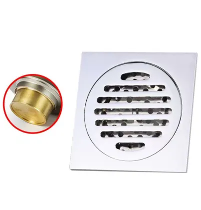 Stainless Steel Odor-Proof Floor Drain for Bathroom Tile Insert Cover