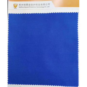 93% meta aramid 5% para aramid 2% Anti Static Fabric สีน้ำเงิน