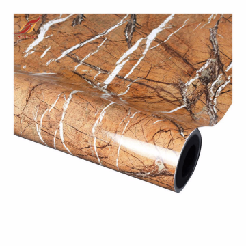 decorative autumn brown marble oilproof wallpaper