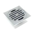 Square tile insert invisible of floor drain