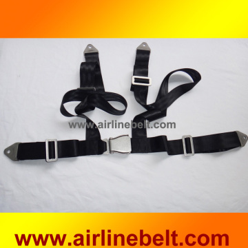 4 Points Stainless Steel Aircraft Buckle Safety Seat Belt