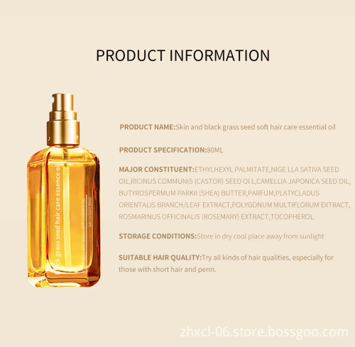Customize OEM Wholesale Biotin Hair Growth Oil for Women's Hair Care and Moisturizing