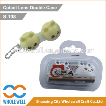 Contact Lens mate double Case, contact lens mate double box, animal contact lens double case