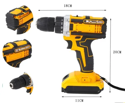 Smart Rechargeable 24V Impact Screwdriver Power Hammer Drill