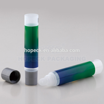 round shape plastic applicator tube with normal cap