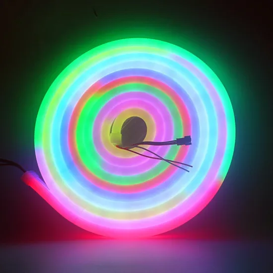 24V Multicolor Flexible RGBIC Addressable LED Neon Rope Light Pure Silicone Strip