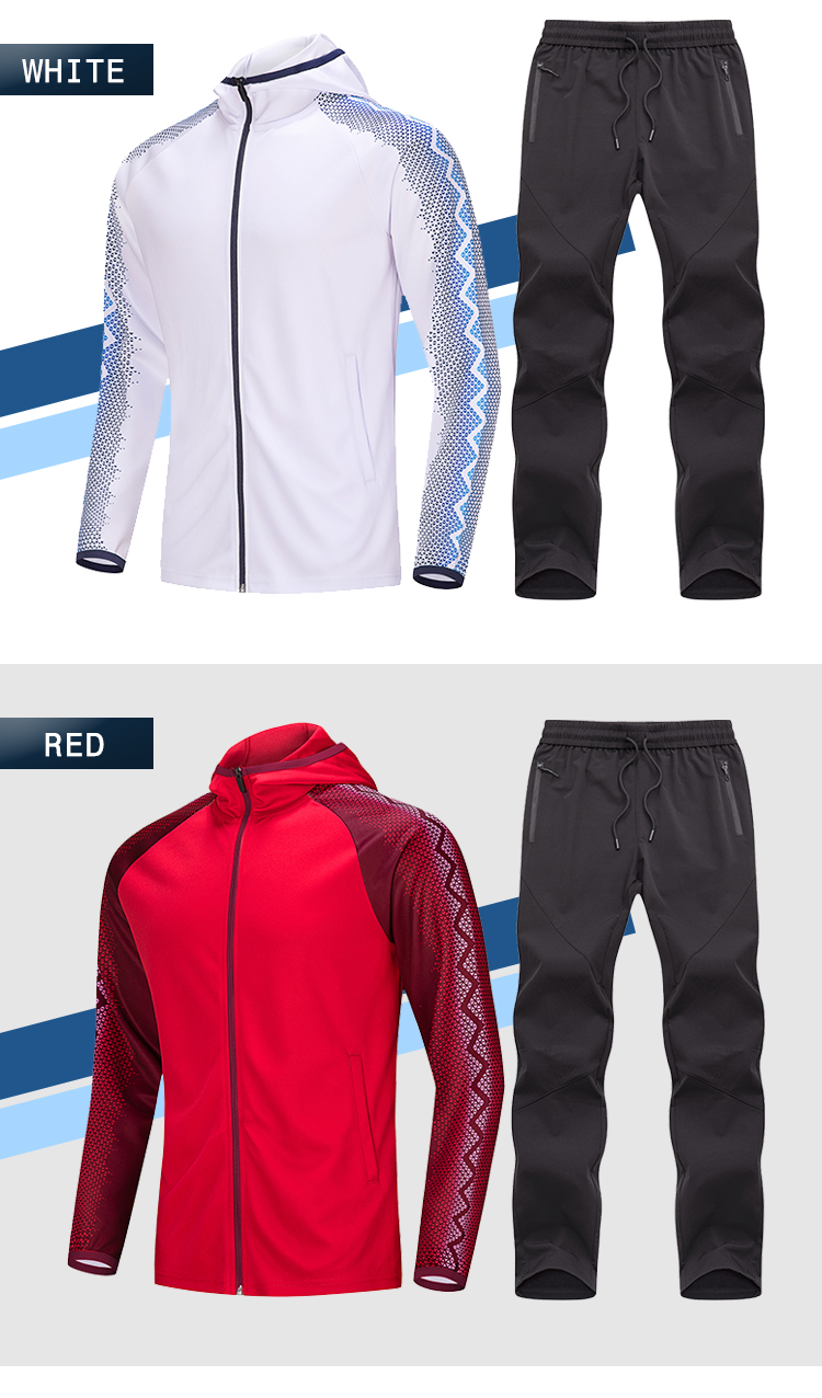 Top quality sportswear tracksuits slim design soccer