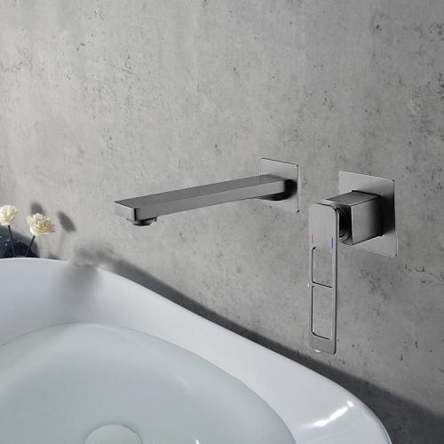 Hot Cold Water Dispenser Faucet Wall-mounted double hole hot and cold splashproof faucet Manufactory