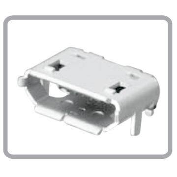 USB2.0 Micro B Type, R/A, SMT (Shell DIP Female)