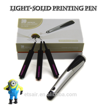 Invisible Lnk Pen Refill Light Solid Metal 3 d doodle Pen 2017 Hot Sale