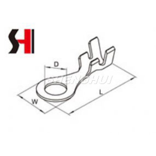 Conector terminal de arnés de latón chapado en estaño de alta calidad