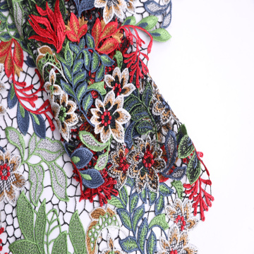 Ny modedesign Polyester Multicolor Chemical Spetsväv