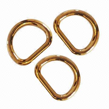 Metal D Ring, 100% Eco-friendly Material, with Various Colors/Designs, Harmless to Body, Durable